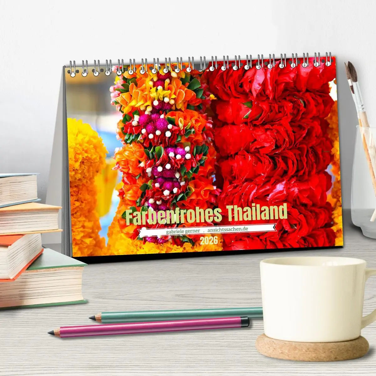 Bild: 9783457572993 | Farbenfrohes Thailand (Tischkalender 2026 DIN A5 quer), CALVENDO...