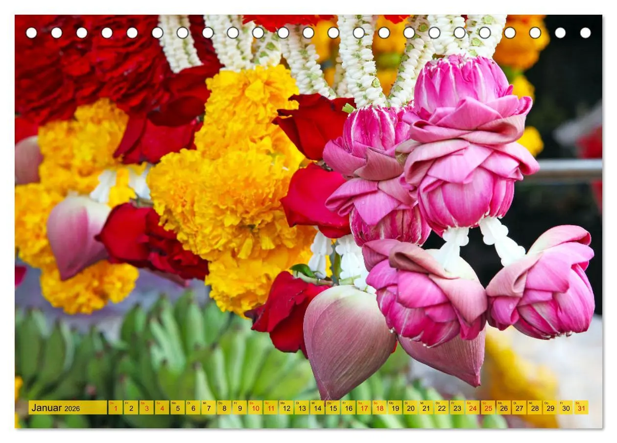 Bild: 9783457572993 | Farbenfrohes Thailand (Tischkalender 2026 DIN A5 quer), CALVENDO...