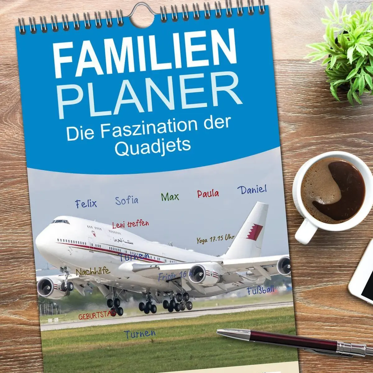 Bild: 9783516662993 | Familienplaner 2026 - Die Faszination der Quadjets mit 5 Spalten...