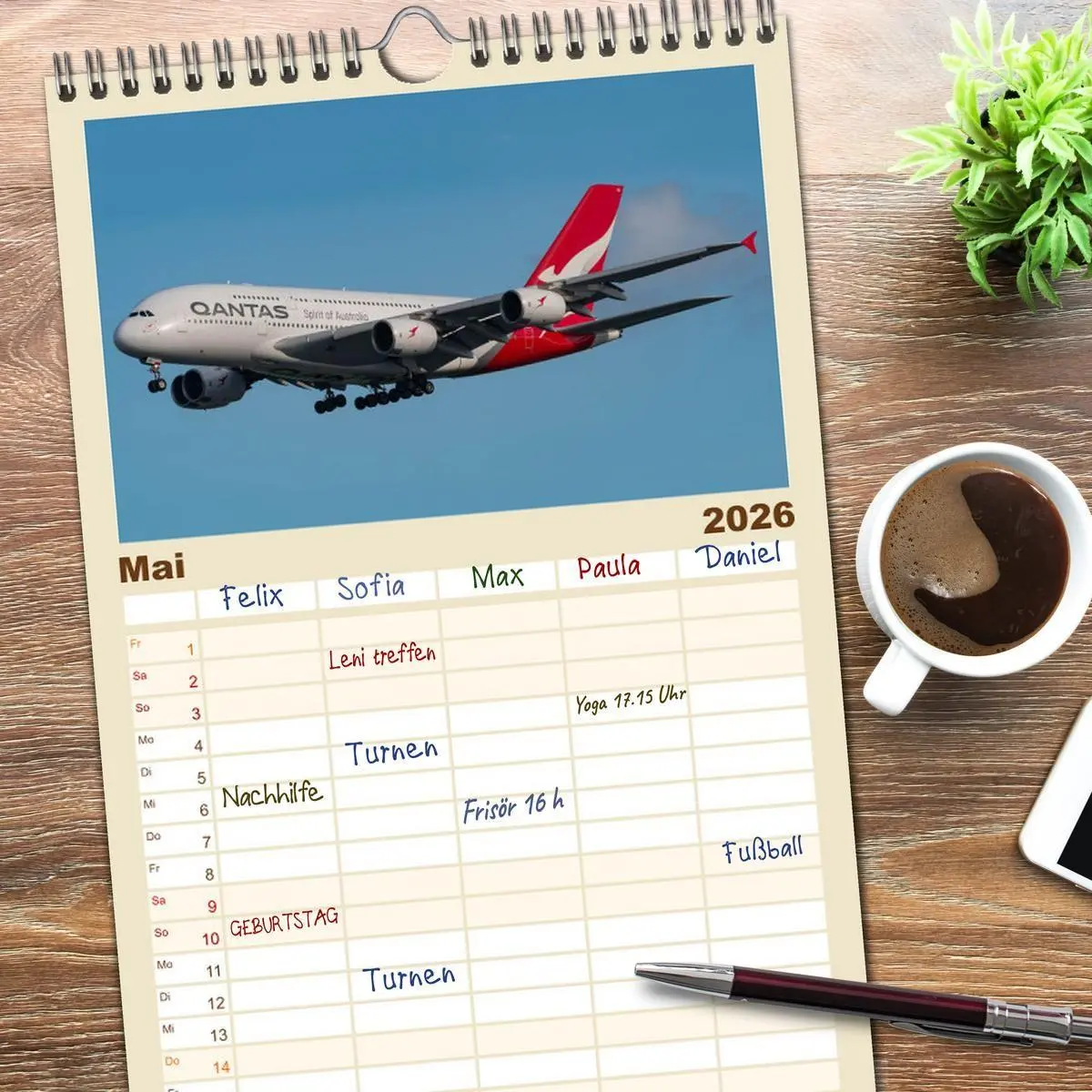 Bild: 9783516662993 | Familienplaner 2026 - Die Faszination der Quadjets mit 5 Spalten...