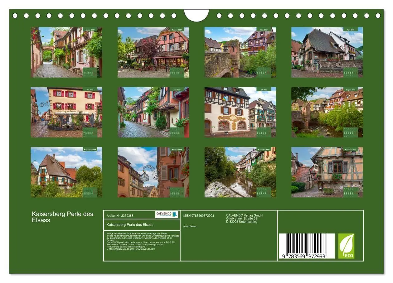 Bild: 9783569372993 | Kaisersberg Perle des Elsass (Wandkalender 2027 DIN A4 quer),...