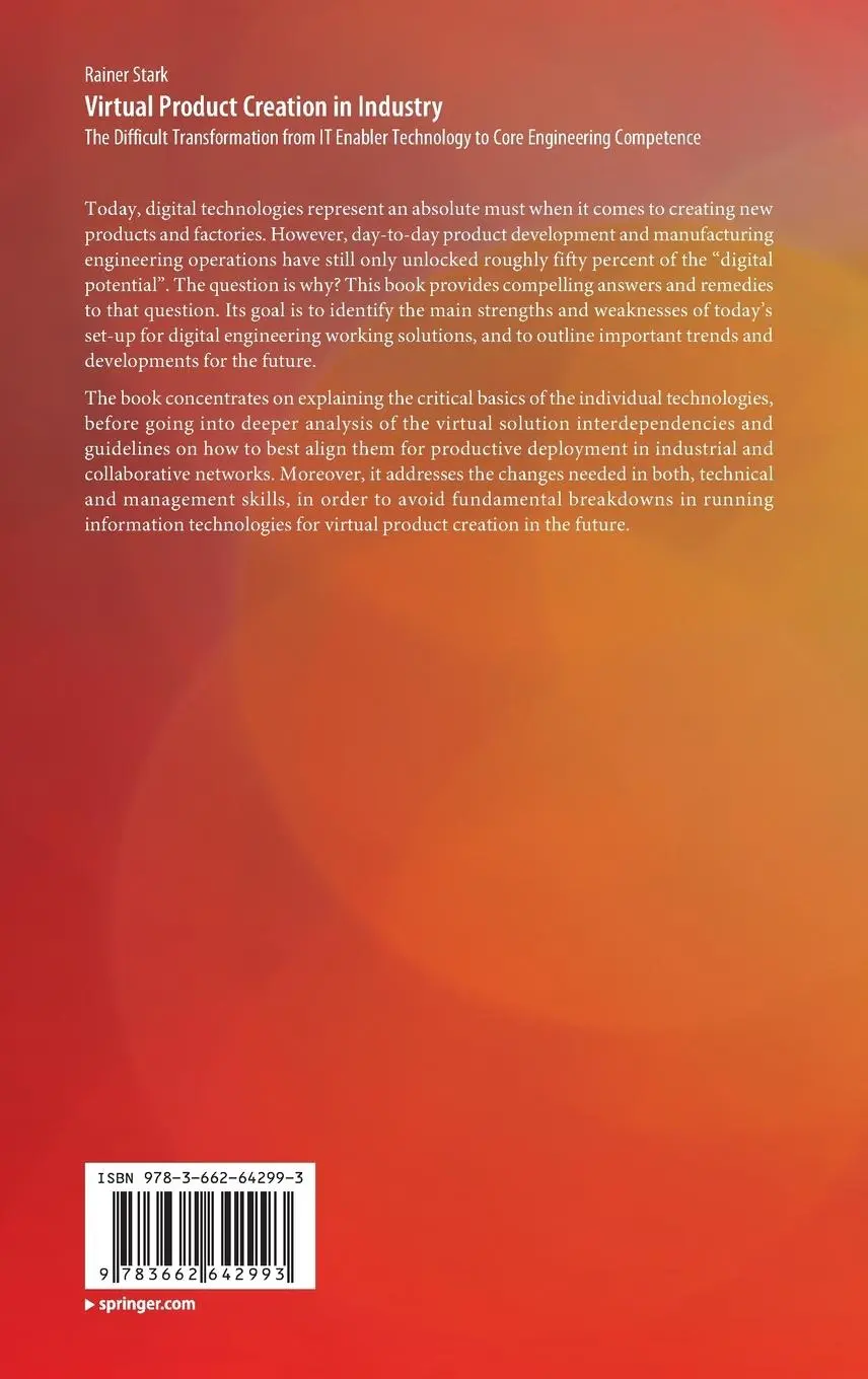 Rückseite: 9783662642993 | Virtual Product Creation in Industry | Rainer Stark | Buch | xxxiii