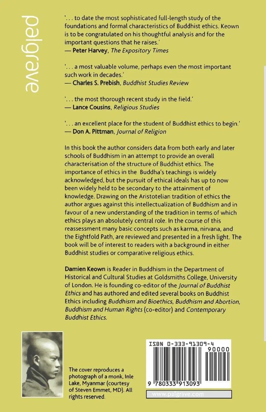 Rückseite: 9780333913093 | The Nature of Buddhist Ethics | Damien Keown | Taschenbuch | xi | 1992