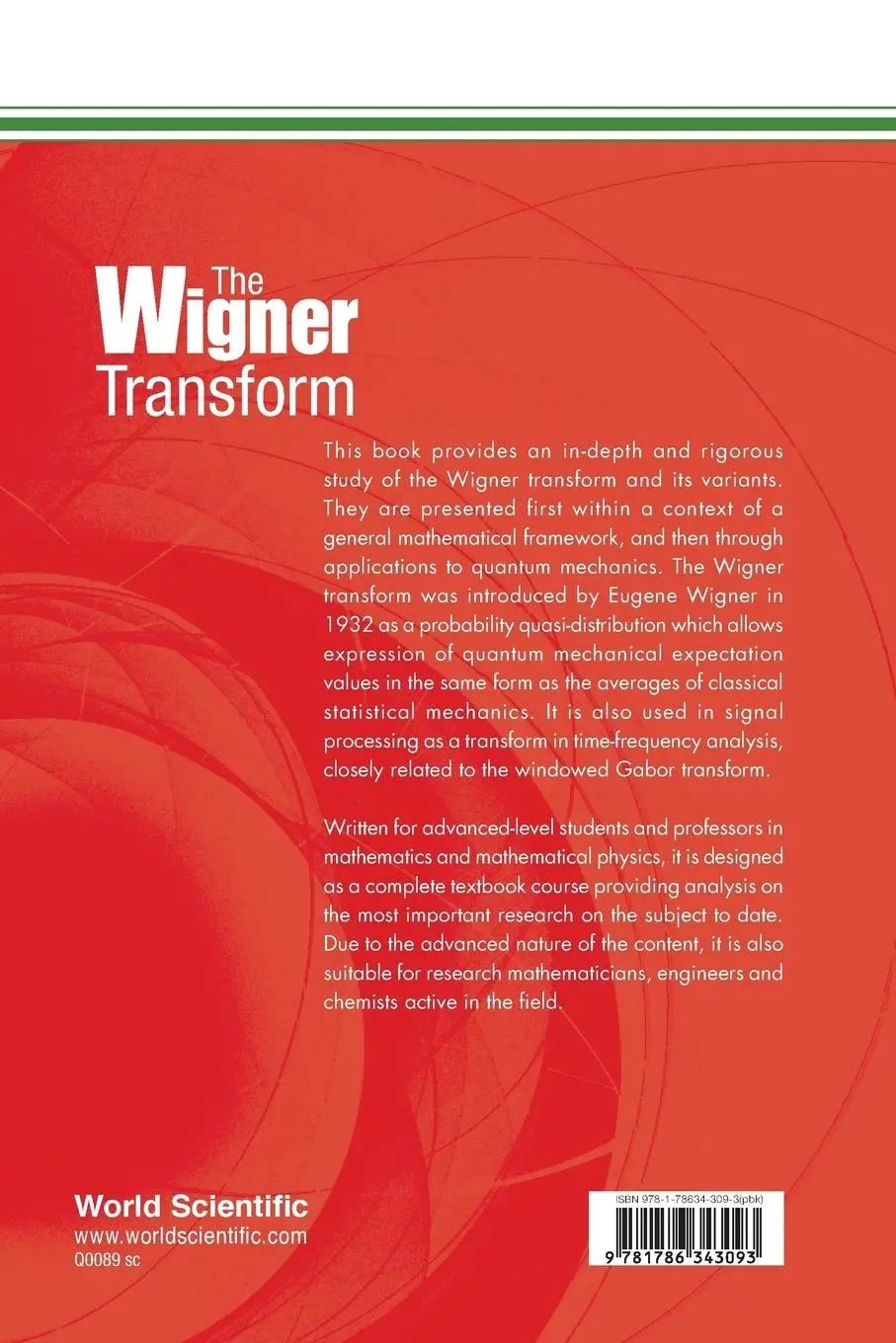 Rückseite: 9781786343093 | WIGNER TRANSFORM, THE | Gosson Maurice de | Taschenbuch | Englisch
