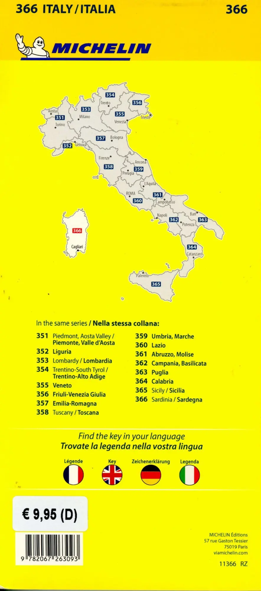Bild: 9782067263093 | Michelin Sardinien | Map | (Land-)Karte | 1 S. | Englisch | 2024