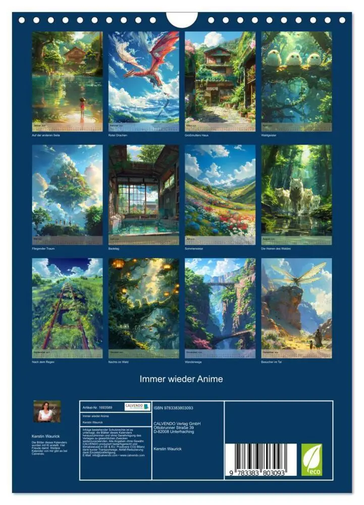 Bild: 9783383803093 | Immer wieder Anime (Wandkalender 2025 DIN A4 hoch), CALVENDO...