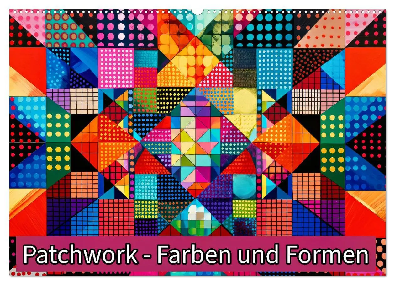 Cover: 9783457393093 | Patchwork - Farben und Formen (Wandkalender 2026 DIN A2 quer),...