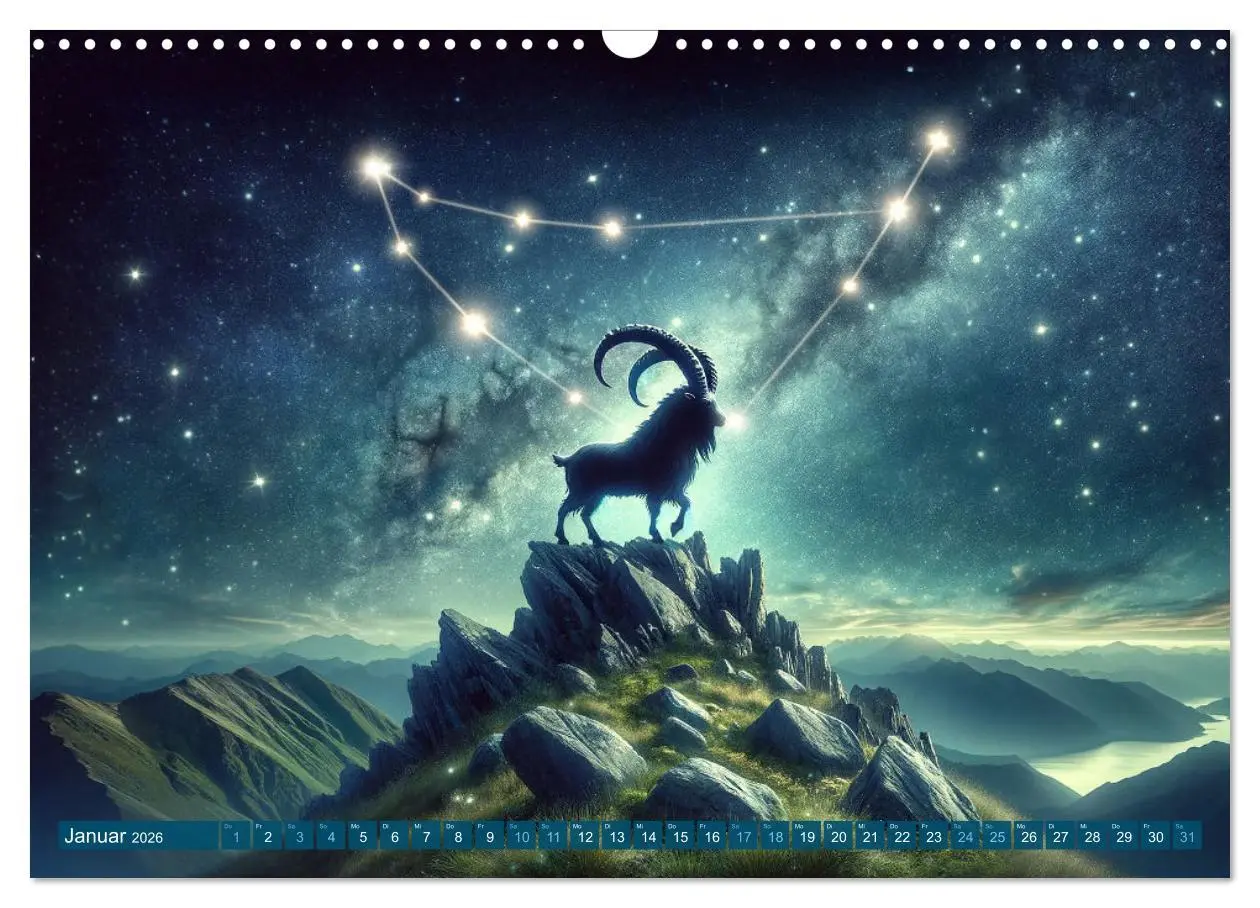 Bild: 9783457463093 | Kosmische Sinfonie: Der Tanz der Sternzeichen (Wandkalender 2026...