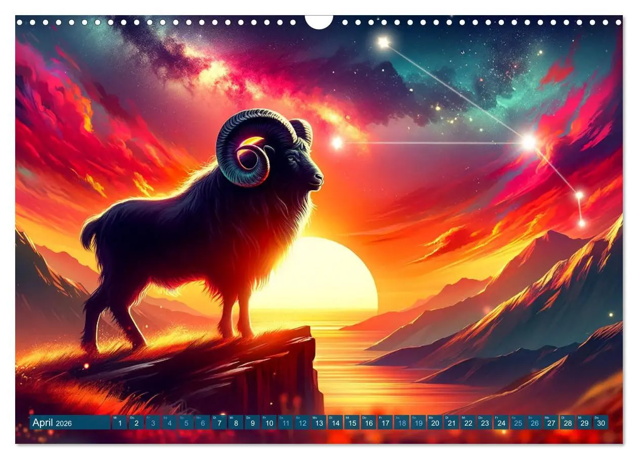 Bild: 9783457463093 | Kosmische Sinfonie: Der Tanz der Sternzeichen (Wandkalender 2026...