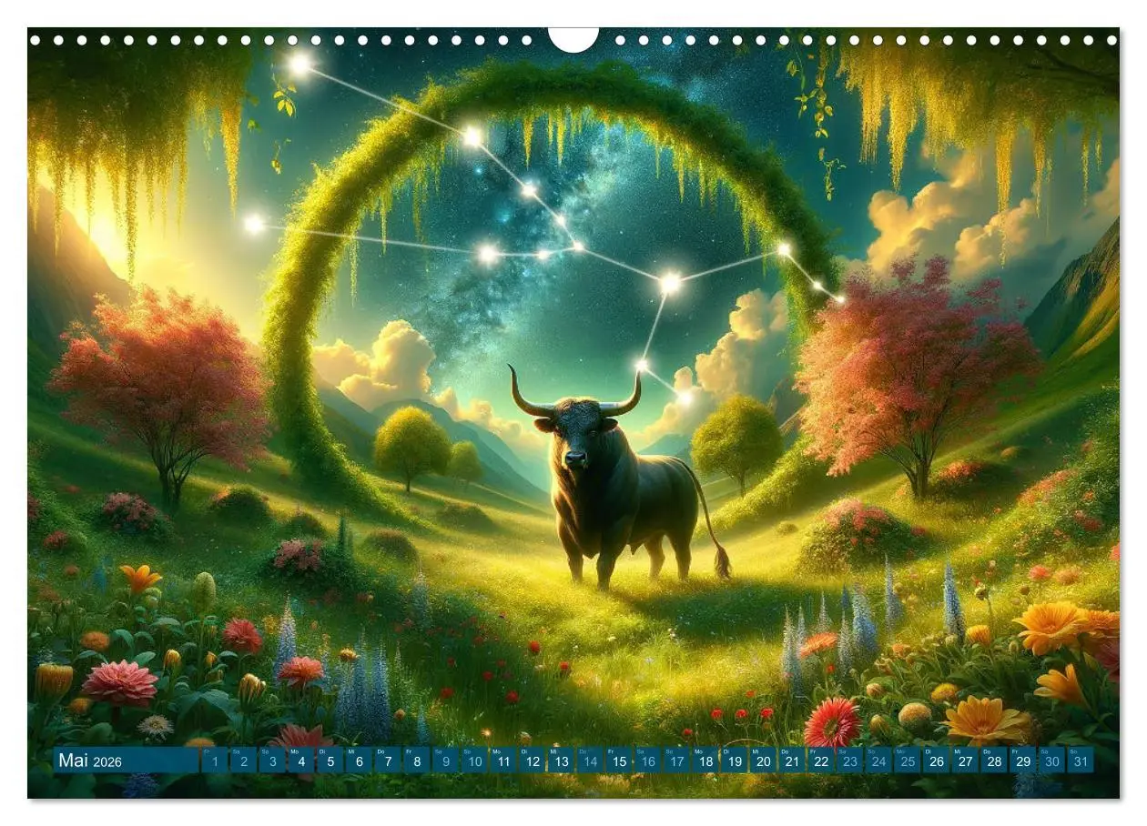 Bild: 9783457463093 | Kosmische Sinfonie: Der Tanz der Sternzeichen (Wandkalender 2026...