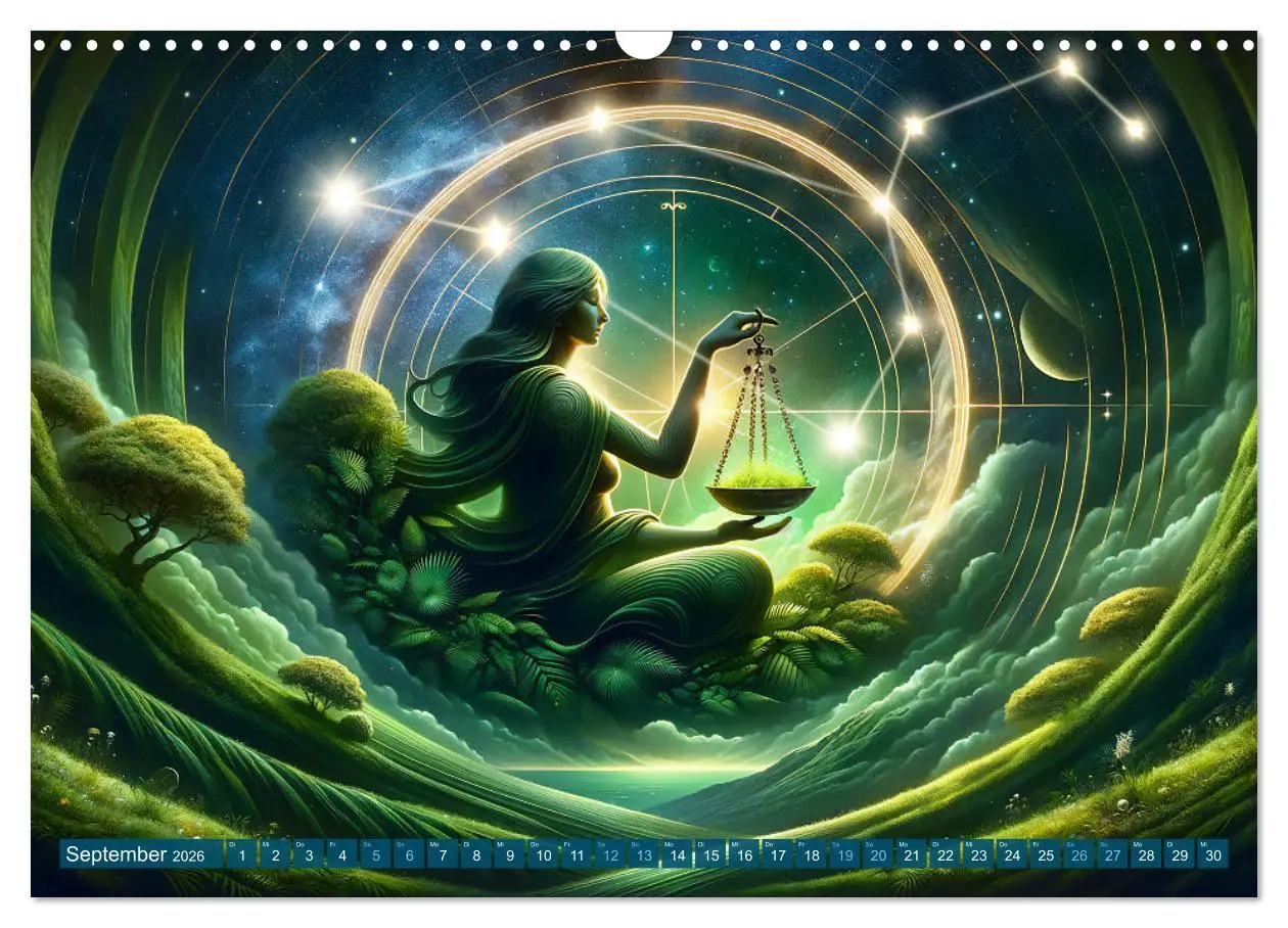 Bild: 9783457463093 | Kosmische Sinfonie: Der Tanz der Sternzeichen (Wandkalender 2026...