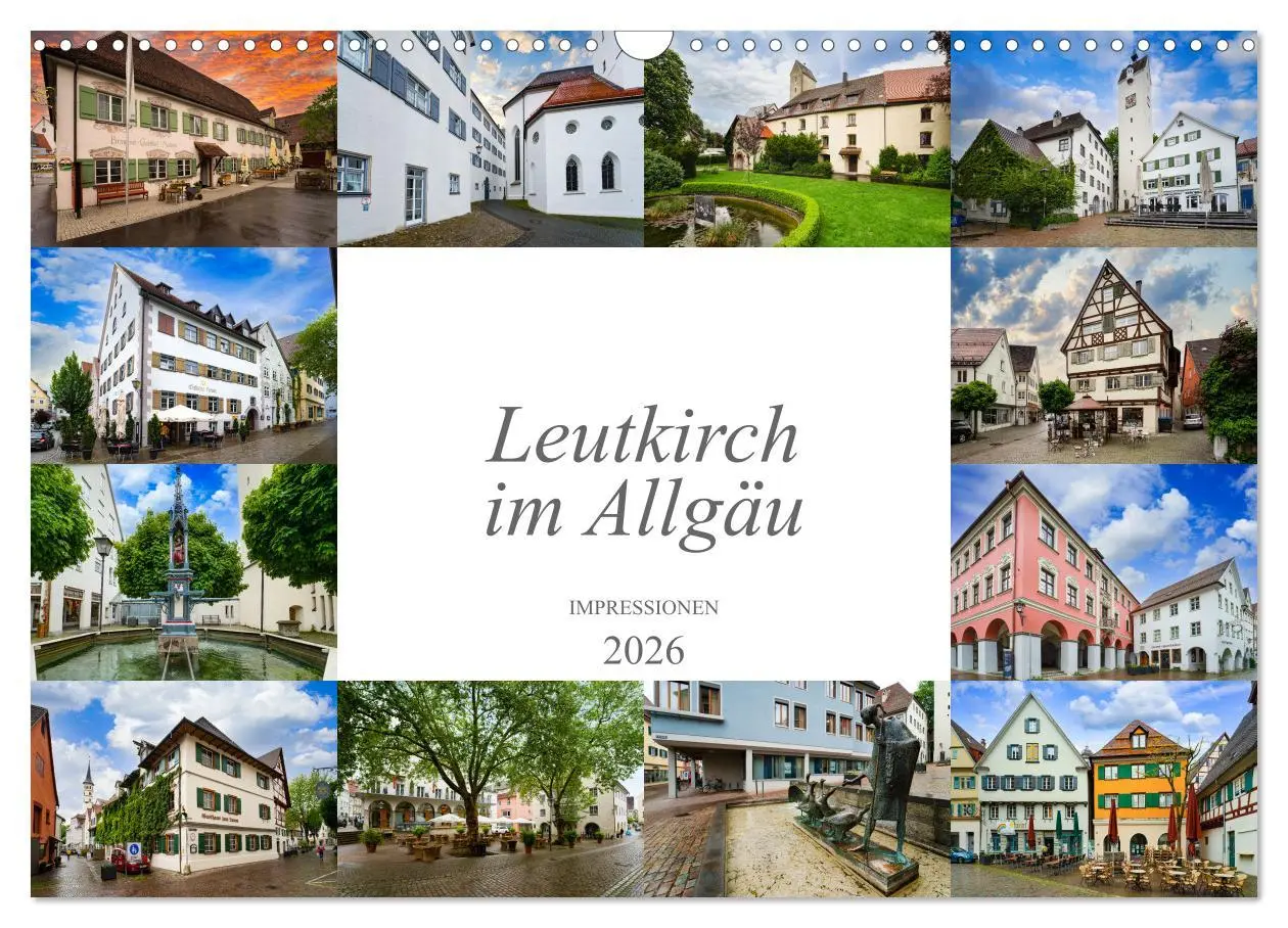 Cover: 9783457603093 | Leutkirch im Allgäu Impressionen (Wandkalender 2026 DIN A3 quer),...