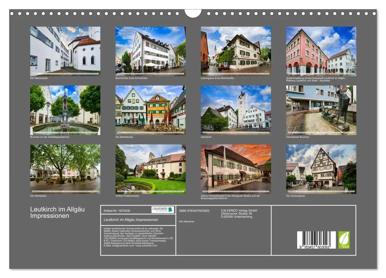Bild: 9783457603093 | Leutkirch im Allgäu Impressionen (Wandkalender 2026 DIN A3 quer),...