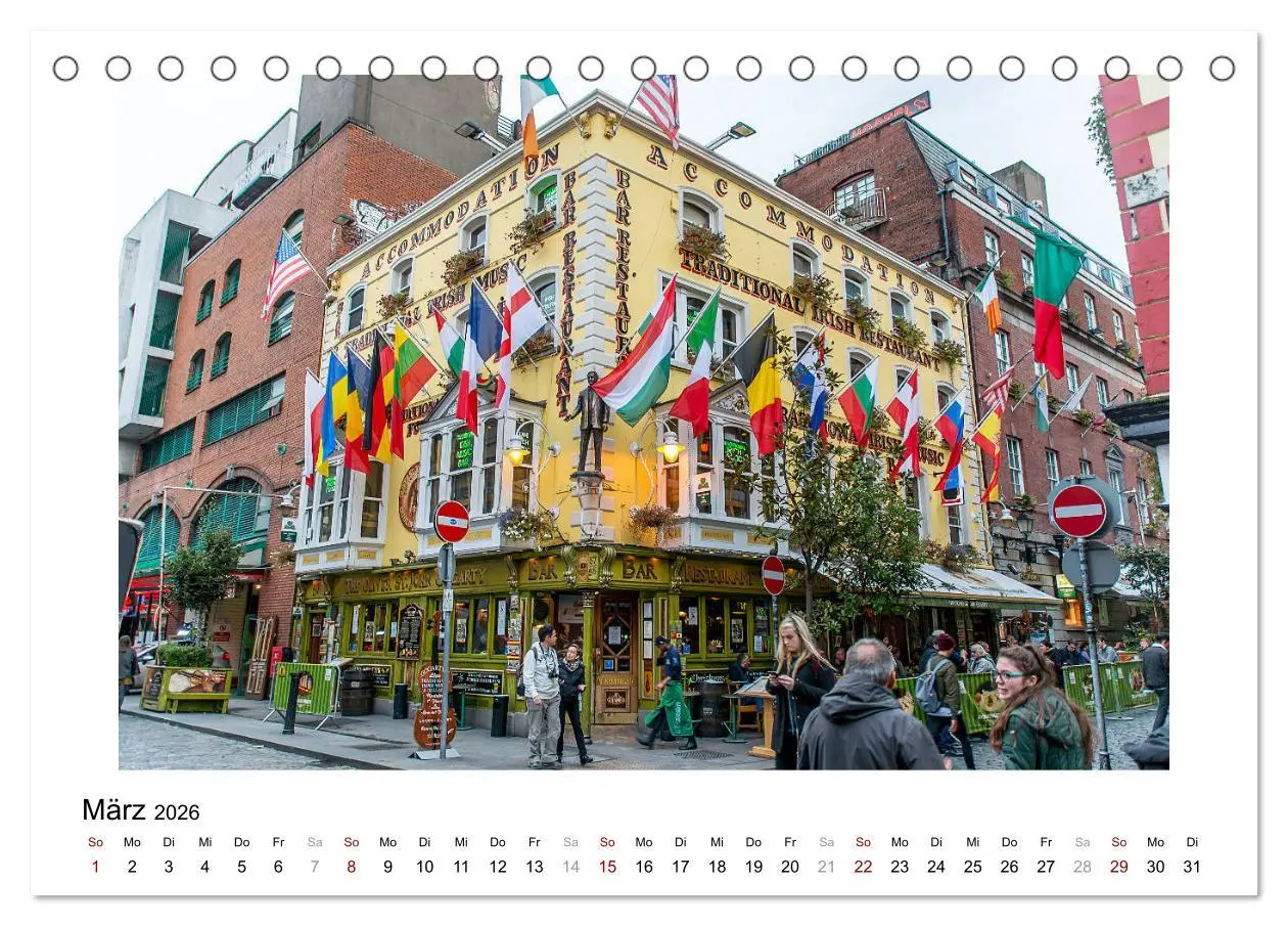 Bild: 9783457773093 | Dublin bunt, lebendig, spannend (Tischkalender 2026 DIN A5 quer),...