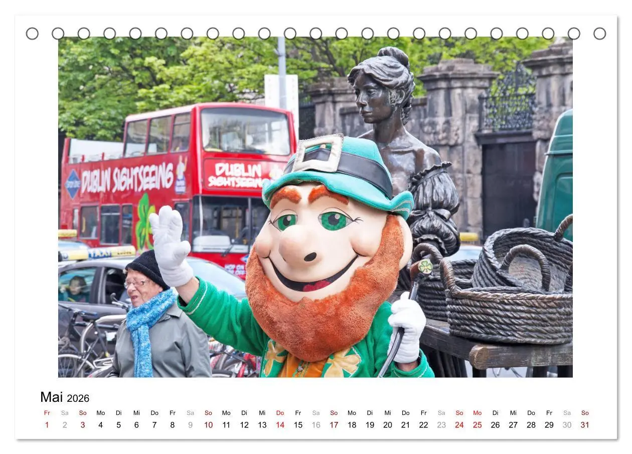 Bild: 9783457773093 | Dublin bunt, lebendig, spannend (Tischkalender 2026 DIN A5 quer),...
