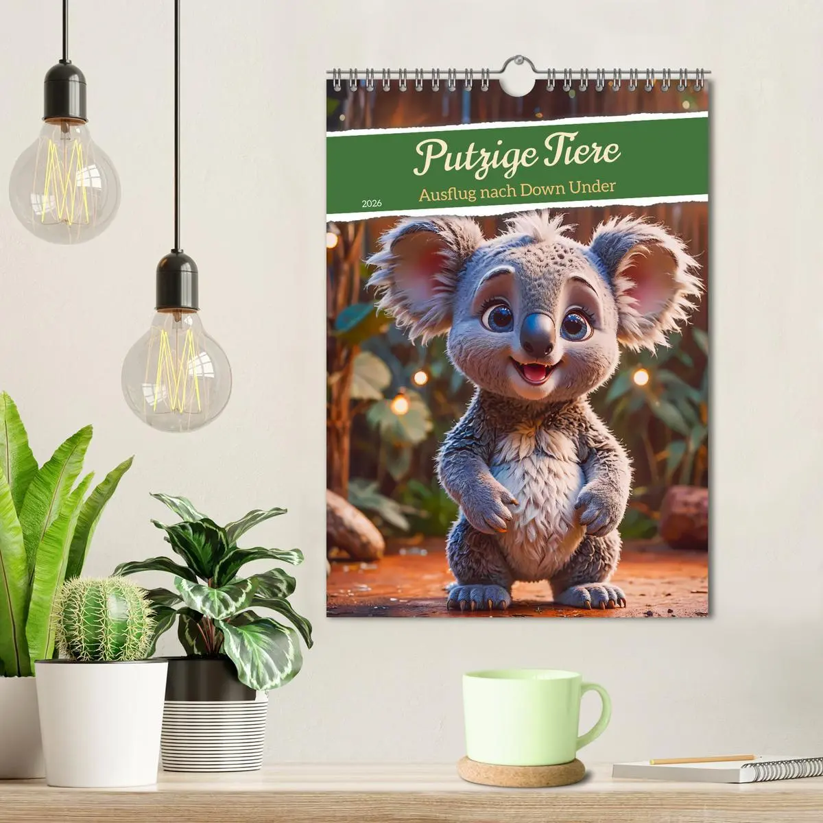 Bild: 9783516243093 | Putzige Tiere - Ausflug nach Down Under (Wandkalender 2026 DIN A4...