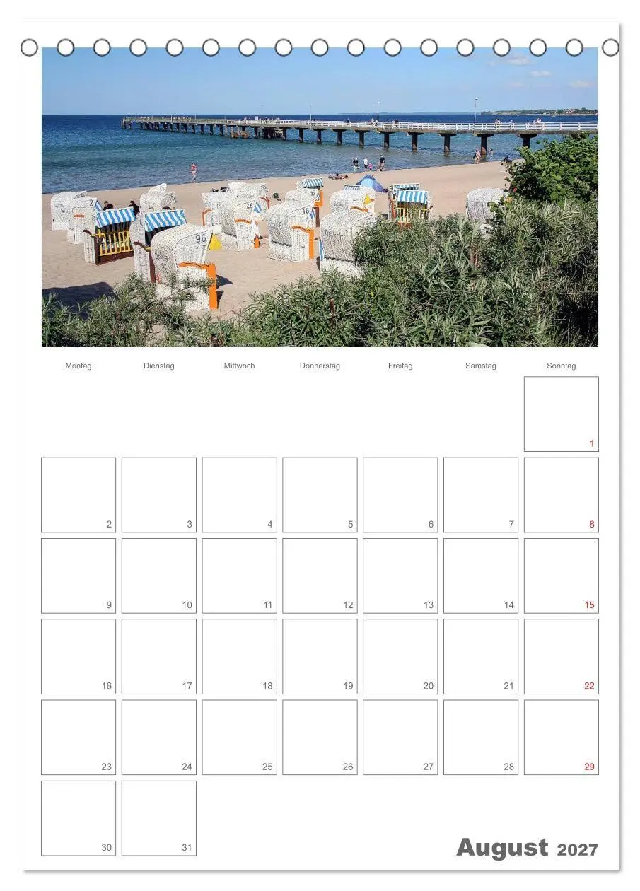 Bild: 9783569953093 | Timmendorfer Strand (Tischkalender 2027 DIN A5 hoch), CALVENDO...