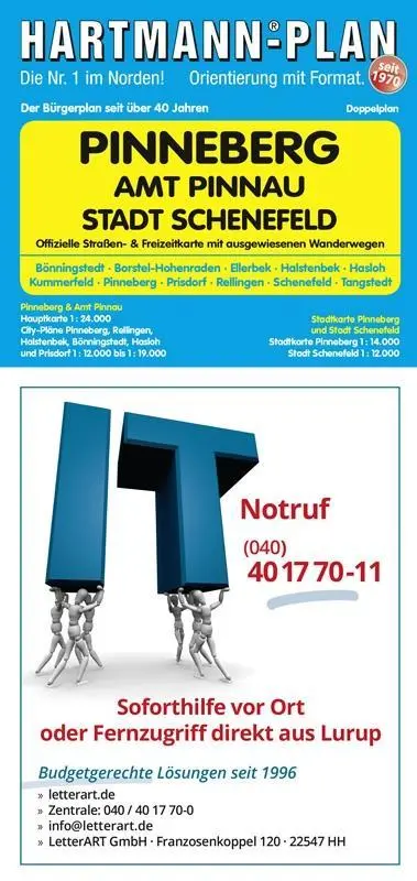 Cover: 4033527203193 | HARTMANN-PLAN Pinneberg, Amt Pinnau und Stadt Schenefeld | Deutsch