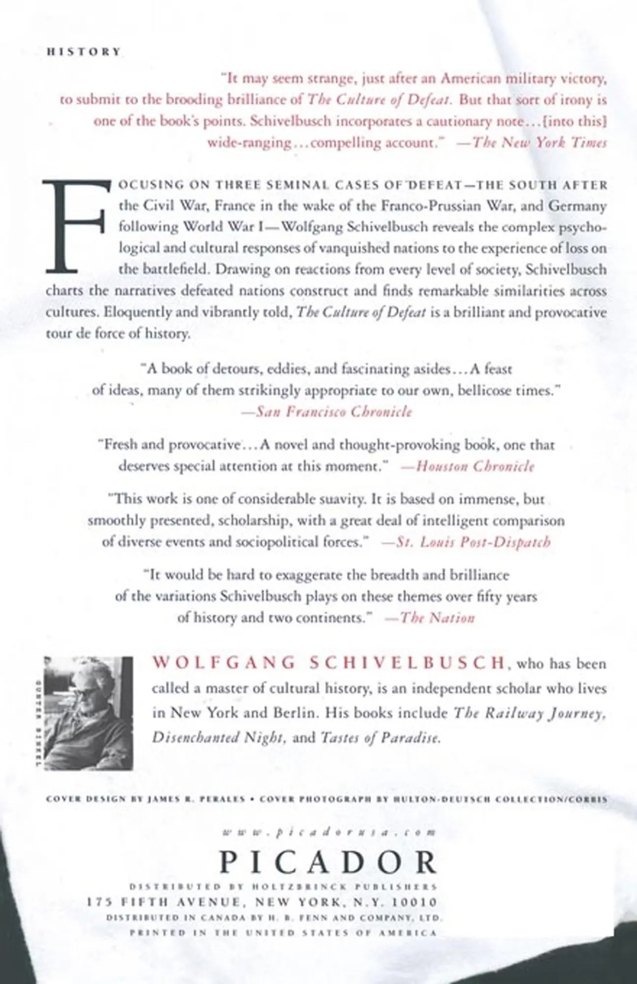 Rückseite: 9780312423193 | The Culture of Defeat | On National Trauma, Mourning, and Recovery