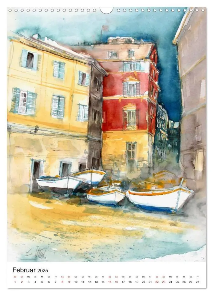 Bild: 9783435983193 | Aquarelle in Hochform (Wandkalender 2025 DIN A3 hoch), CALVENDO...