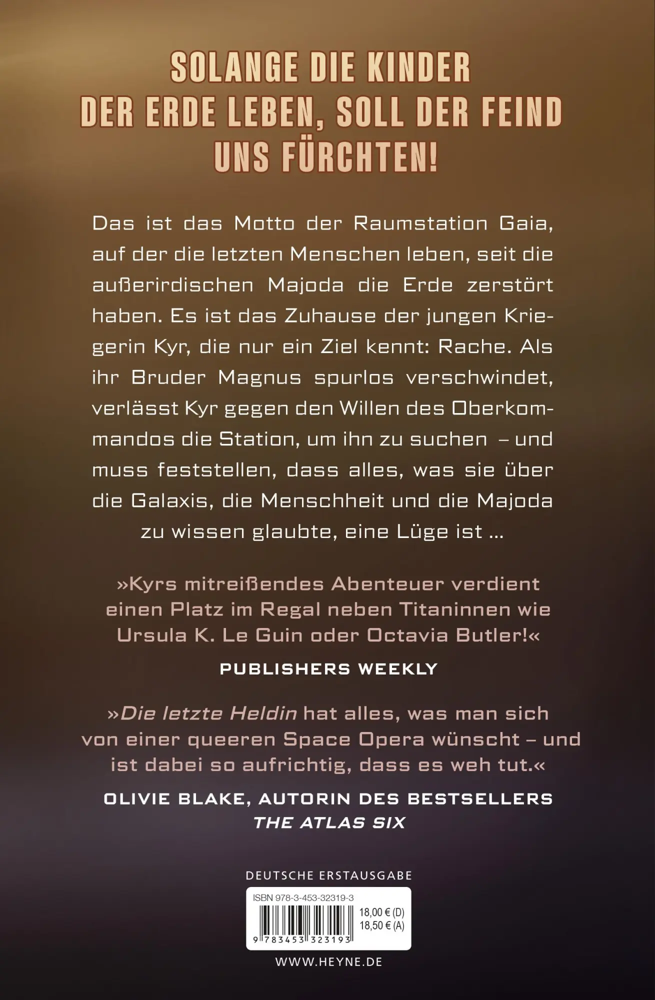 Bild: 9783453323193 | Die letzte Heldin | Gewinner Hugo Award 2024 - Roman | Emily Tesh