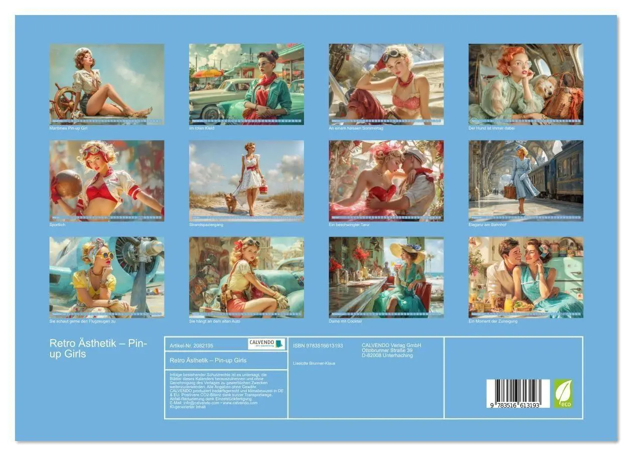 Bild: 9783516613193 | Retro Ästhetik - Pin-up Girls (Wandkalender 2026 DIN A3 quer),...
