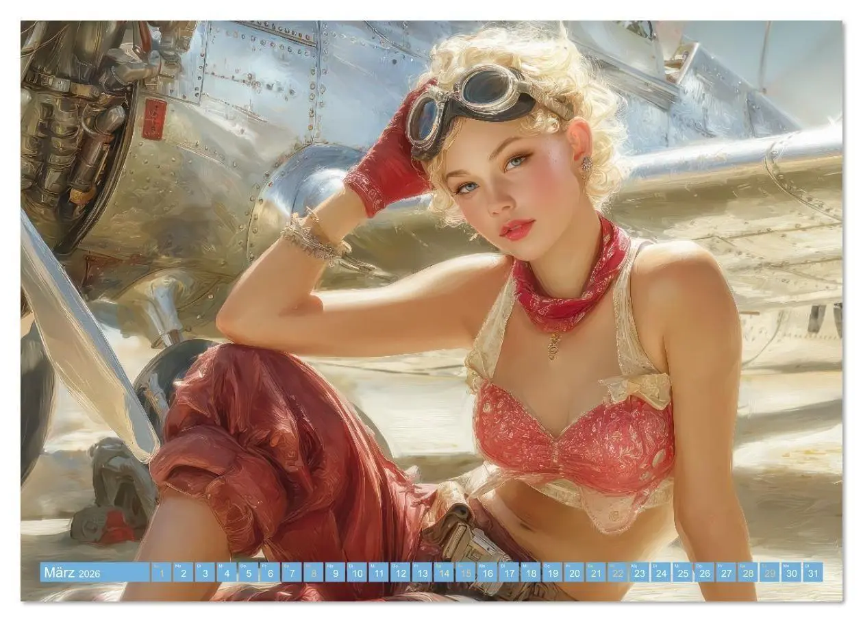 Bild: 9783516613193 | Retro Ästhetik - Pin-up Girls (Wandkalender 2026 DIN A3 quer),...