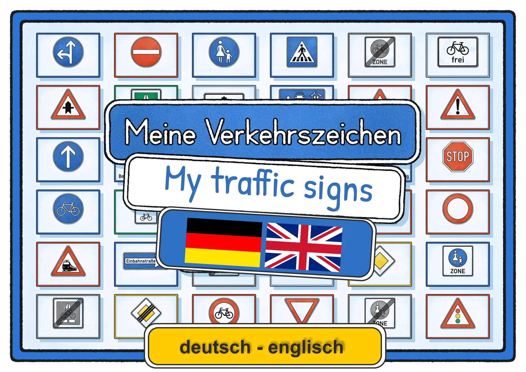 Cover: 9783912093193 | Meine Verkehrszeichen Lernkarten | deutsch/englisch | Helga Momm