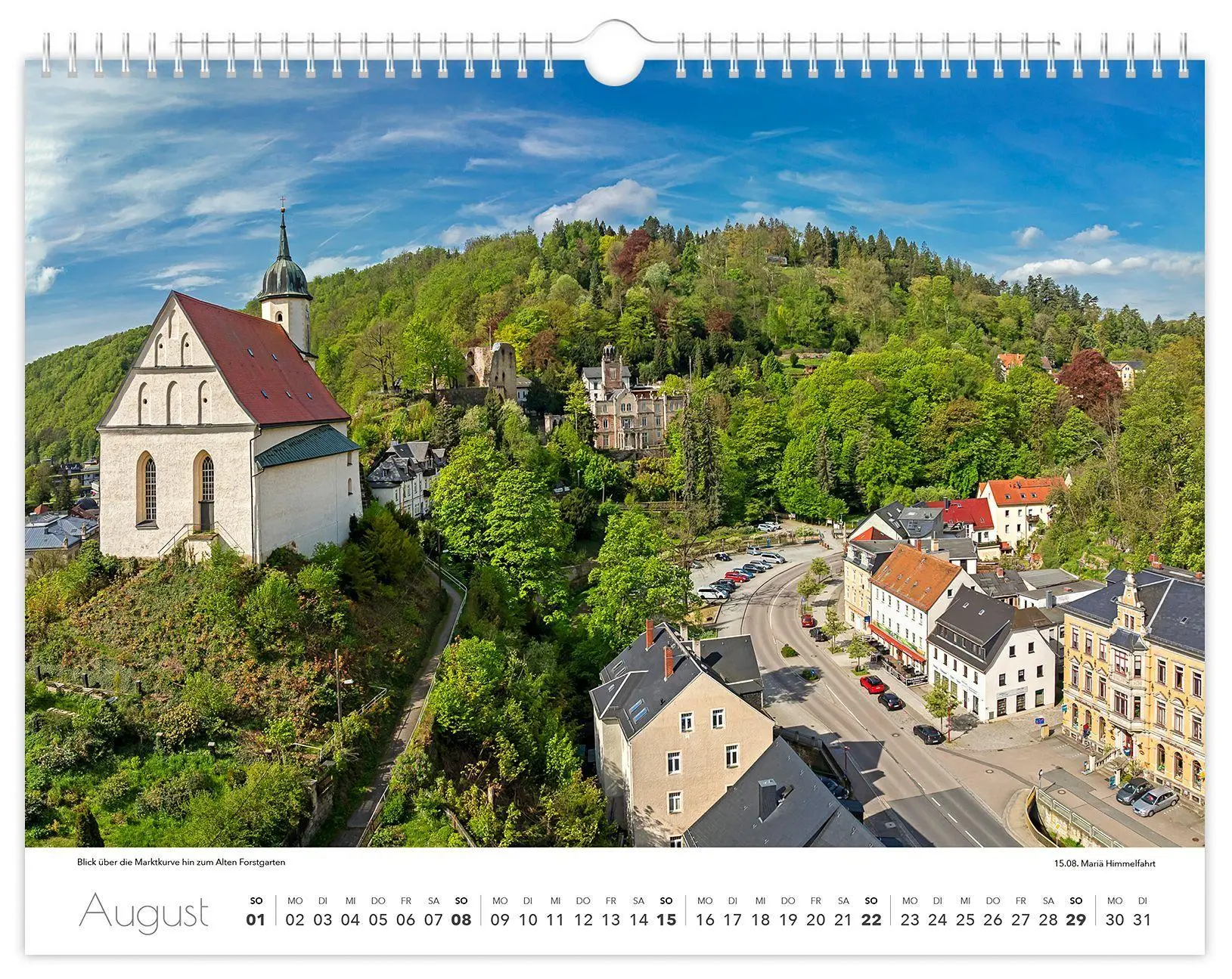 Bild: 9783912303193 | Kalender Tharandt und Umgebung 2027 | 40 x 30 cm weißes Kalendarium