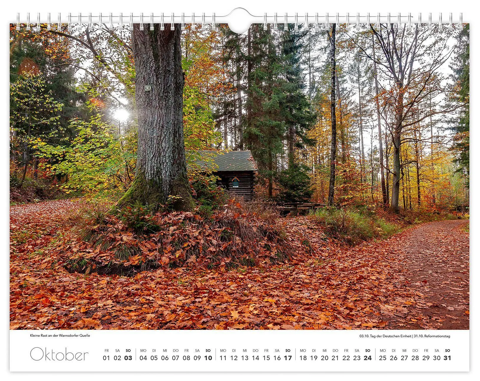 Bild: 9783912303193 | Kalender Tharandt und Umgebung 2027 | 40 x 30 cm weißes Kalendarium