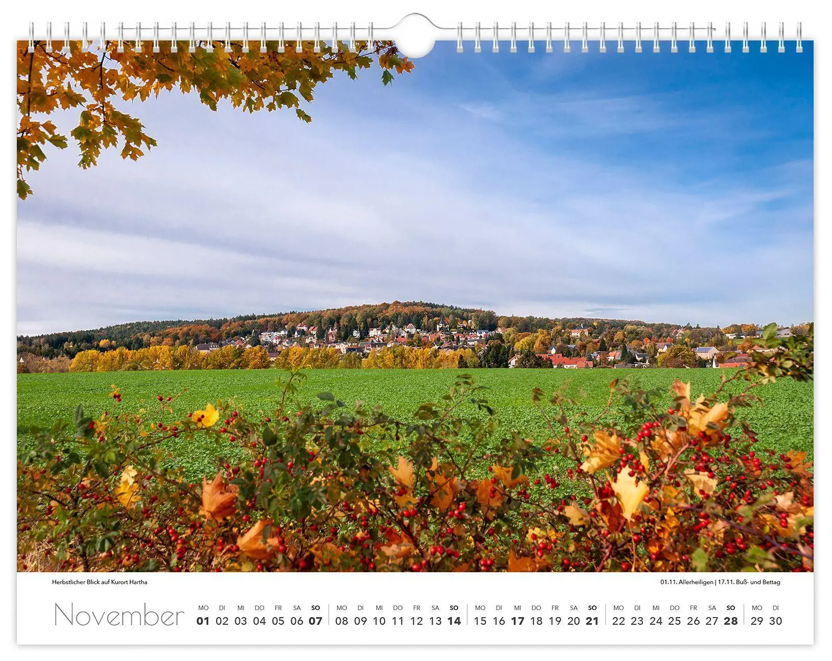 Bild: 9783912303193 | Kalender Tharandt und Umgebung 2027 | 40 x 30 cm weißes Kalendarium