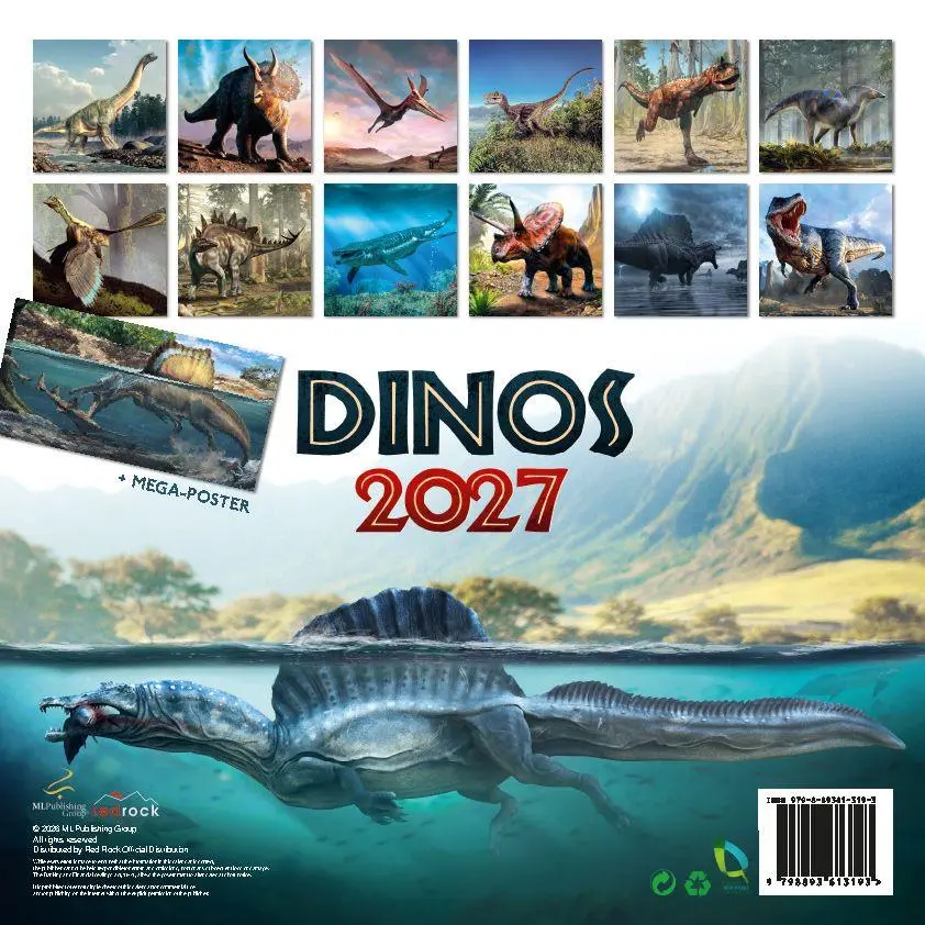 Bild: 9798893613193 | Dinos 2027 - Der Dinosaurier Kalender | Kalender | 14 S. | Deutsch
