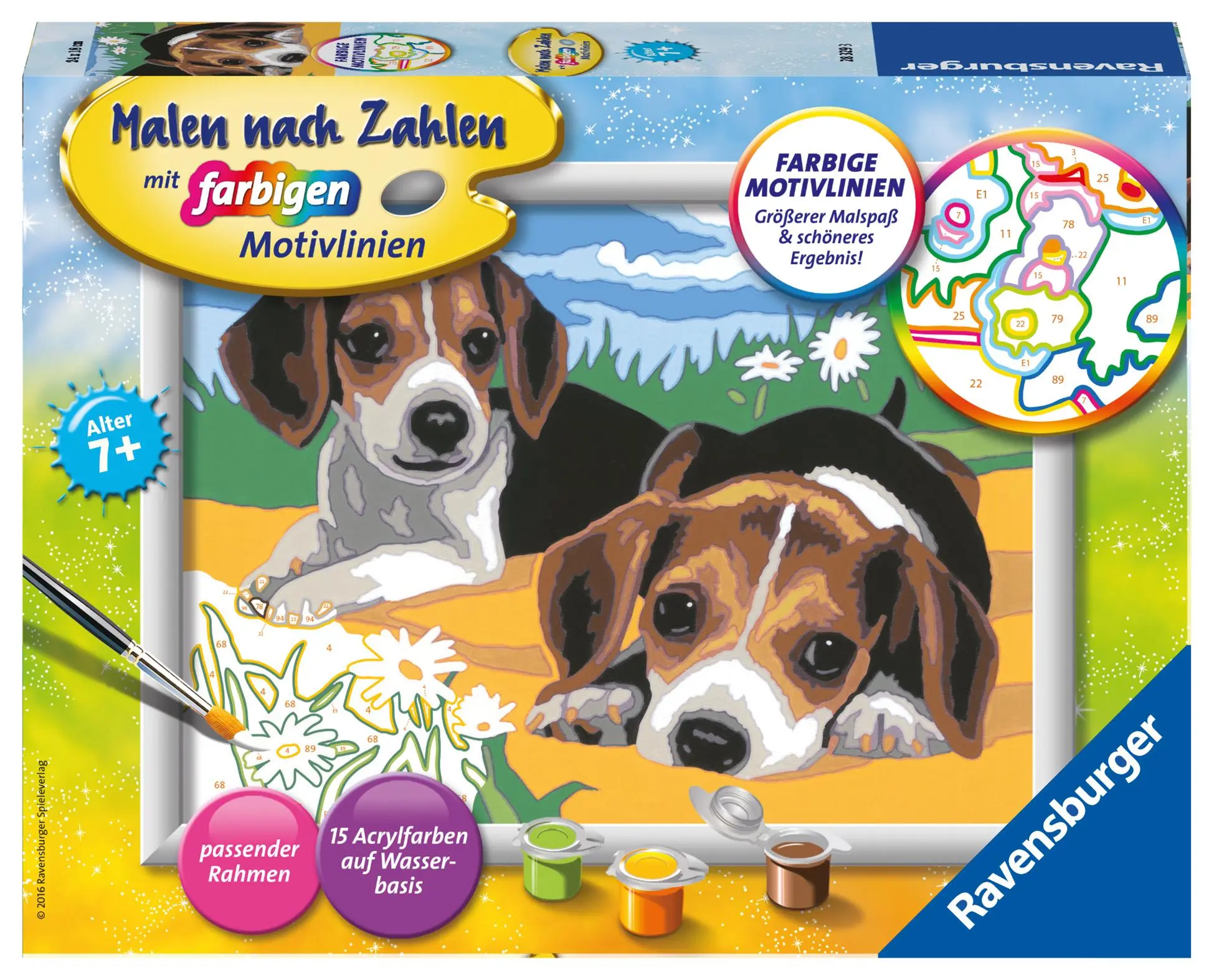 Cover: 4005556283293 | Jack Russel Welpen. Malen nach Zahlen Serie D | Spiel | 28329 | 2016