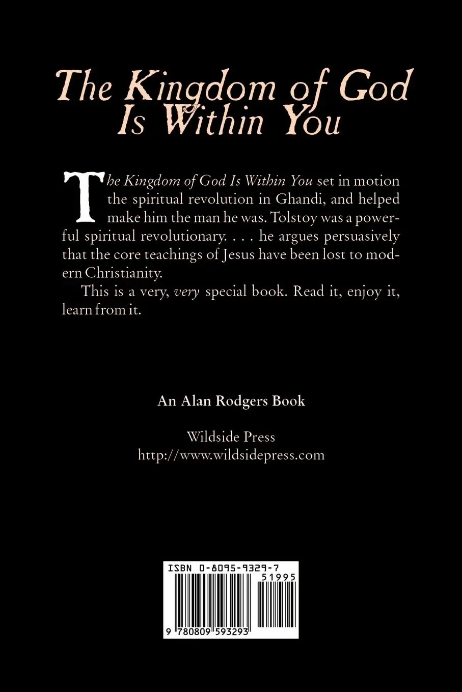 Rückseite: 9780809593293 | The Kingdom of God Is Within You by Leo Tolstoy, Religion,...