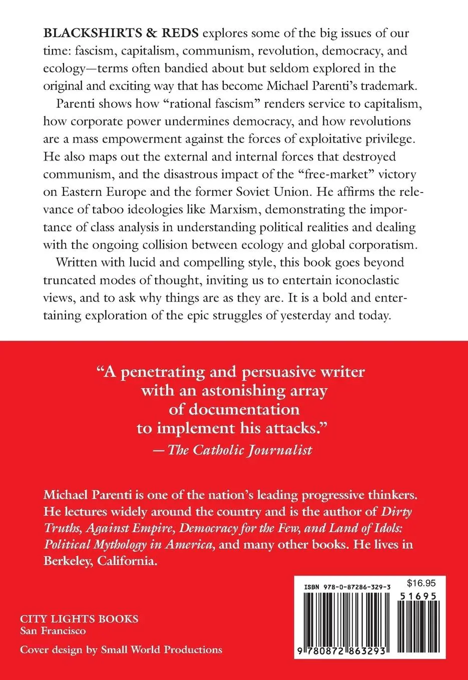 Rückseite: 9780872863293 | Blackshirts and Reds | Rational Fascism and the Overthrow of Communism