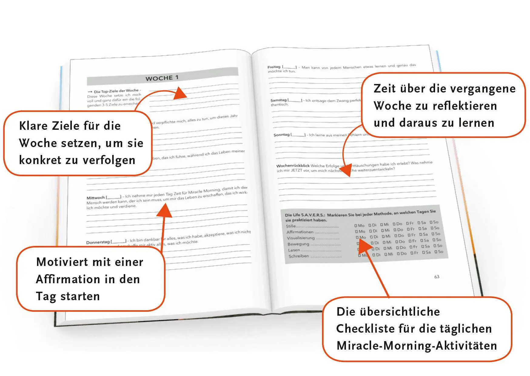 Bild: 9783424153293 | Miracle Morning | Die Stunde, die alles verändert - Das Tagebuch