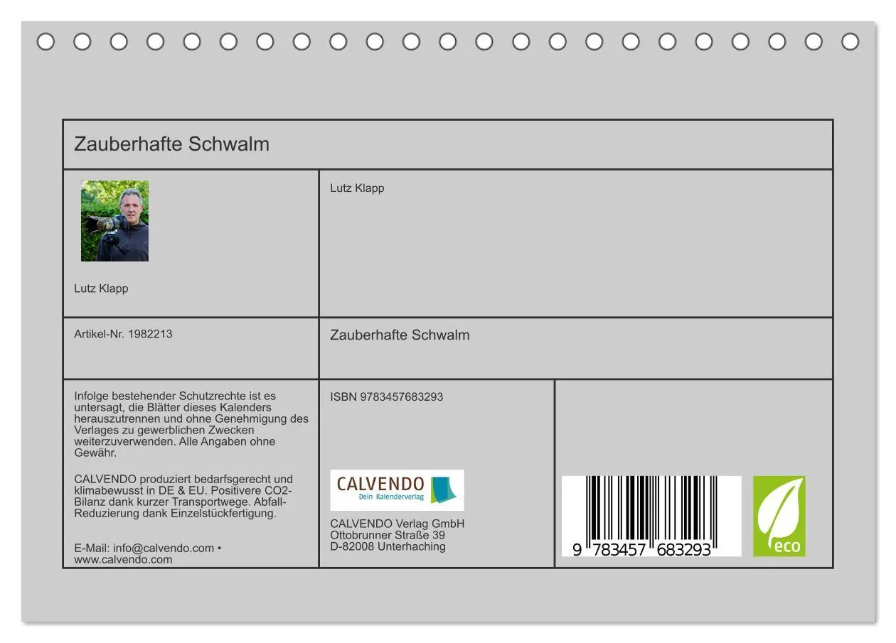 Bild: 9783457683293 | Zauberhafte Schwalm (Tischkalender 2026 DIN A5 quer), CALVENDO...