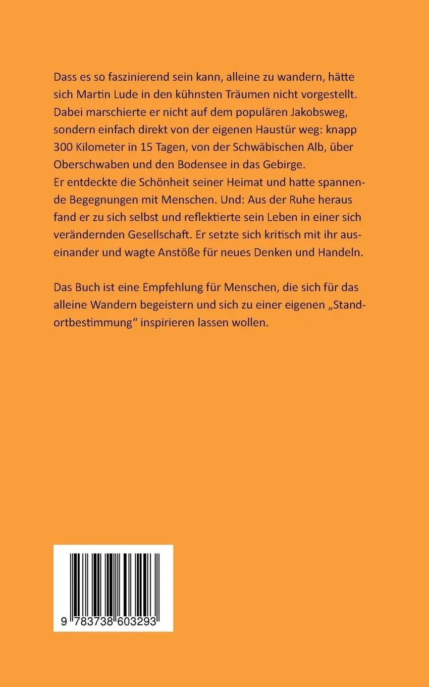 Rückseite: 9783738603293 | Blickwechsel | Allein marschiert - reichlich inspiriert! | Martin Lude