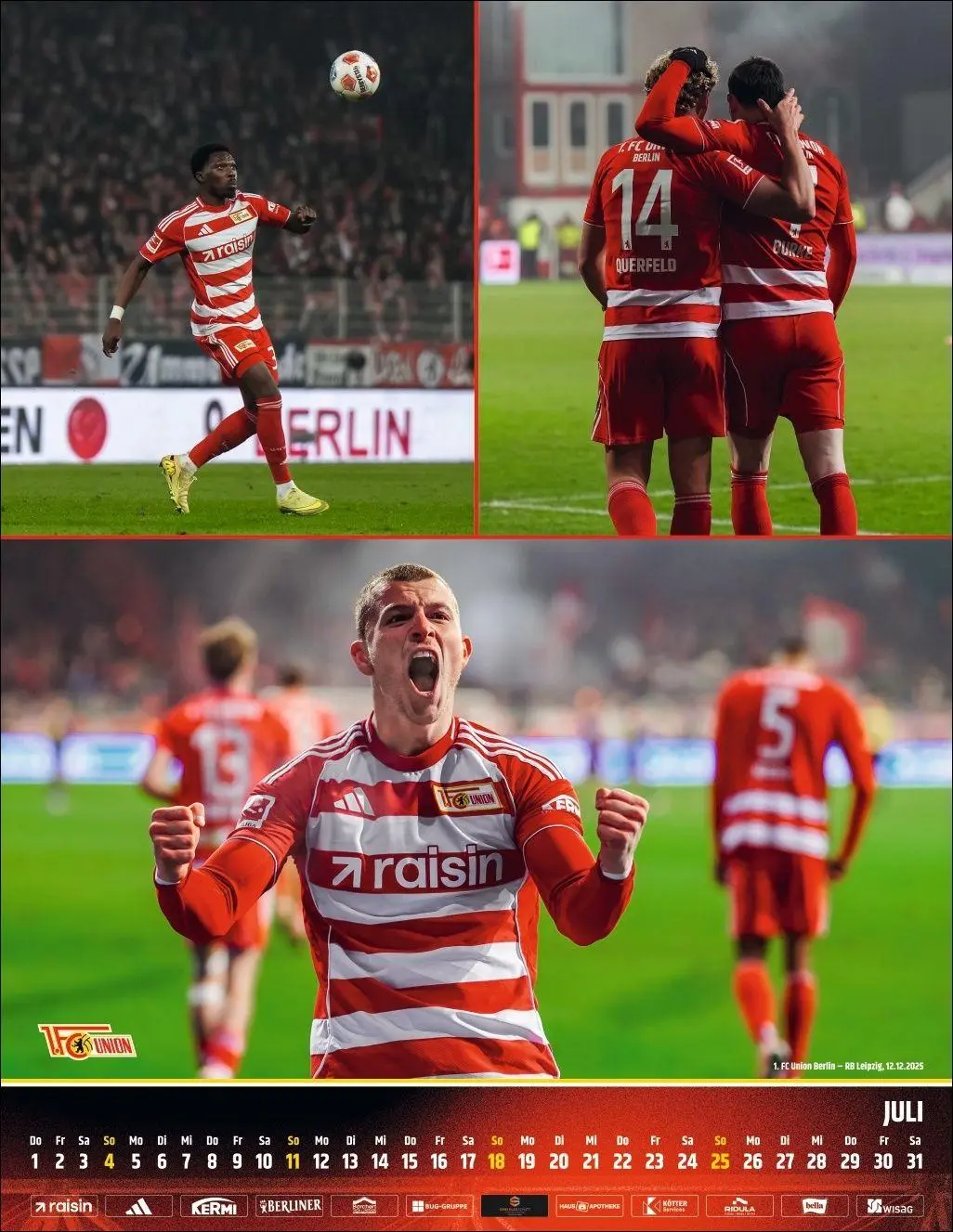 Bild: 9783756423293 | 1. FC Union Berlin Posterkalender 2027 | Kalender | 15 S. | Deutsch