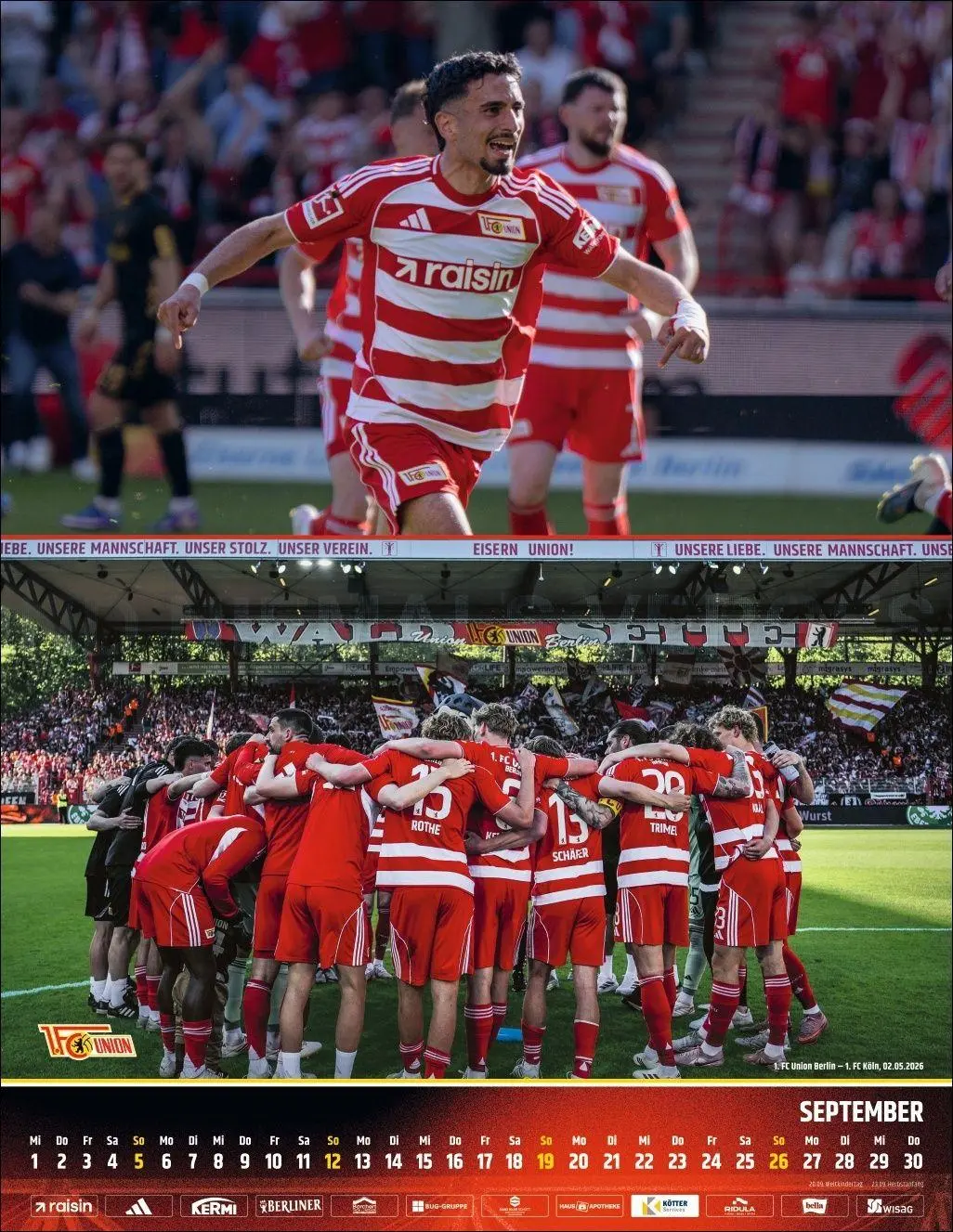 Bild: 9783756423293 | 1. FC Union Berlin Posterkalender 2027 | Kalender | 15 S. | Deutsch