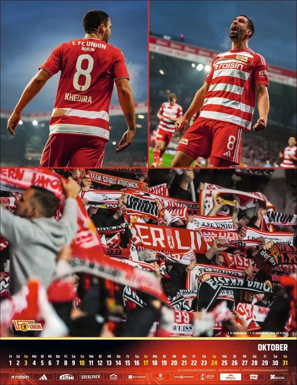 Bild: 9783756423293 | 1. FC Union Berlin Posterkalender 2027 | Kalender | 15 S. | Deutsch