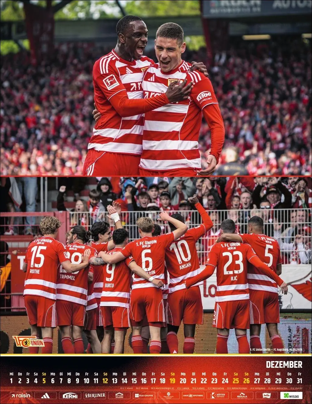 Bild: 9783756423293 | 1. FC Union Berlin Posterkalender 2027 | Kalender | 15 S. | Deutsch