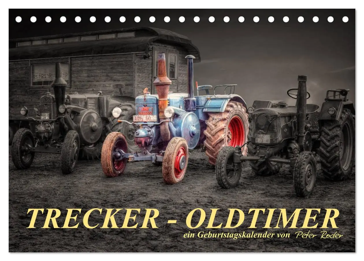 Cover: 9783516143393 | Trecker - Oldtimer / Geburtstagskalender (Tischkalender 2026 DIN A5...
