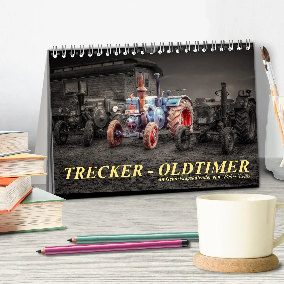 Bild: 9783516143393 | Trecker - Oldtimer / Geburtstagskalender (Tischkalender 2026 DIN A5...