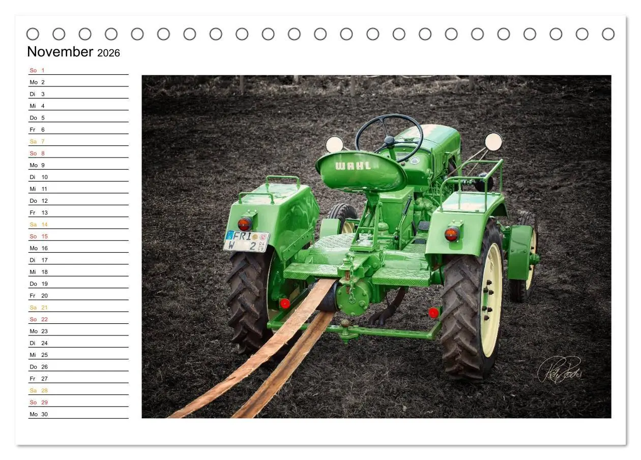 Bild: 9783516143393 | Trecker - Oldtimer / Geburtstagskalender (Tischkalender 2026 DIN A5...