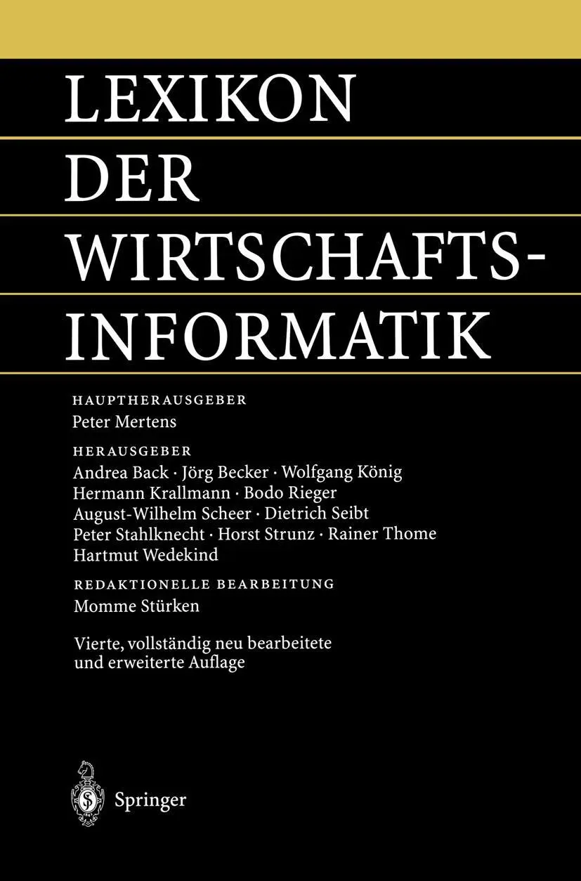 Cover: 9783540423393 | Lexikon der Wirtschaftsinformatik | M. Stürken (u. a.) | Taschenbuch
