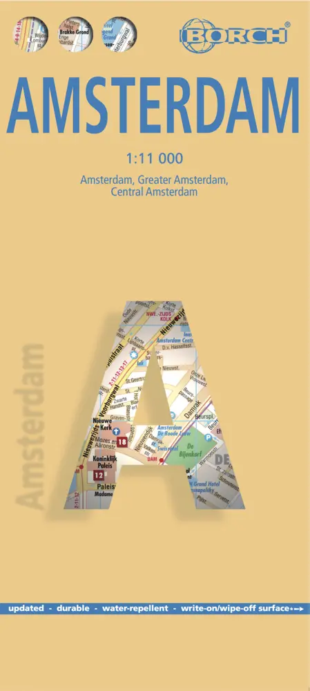 Cover: 9783866093393 | Borch Map Amsterdam | (Land-)Karte | Mehrfarbendruck. Gefalzt | 2 S.