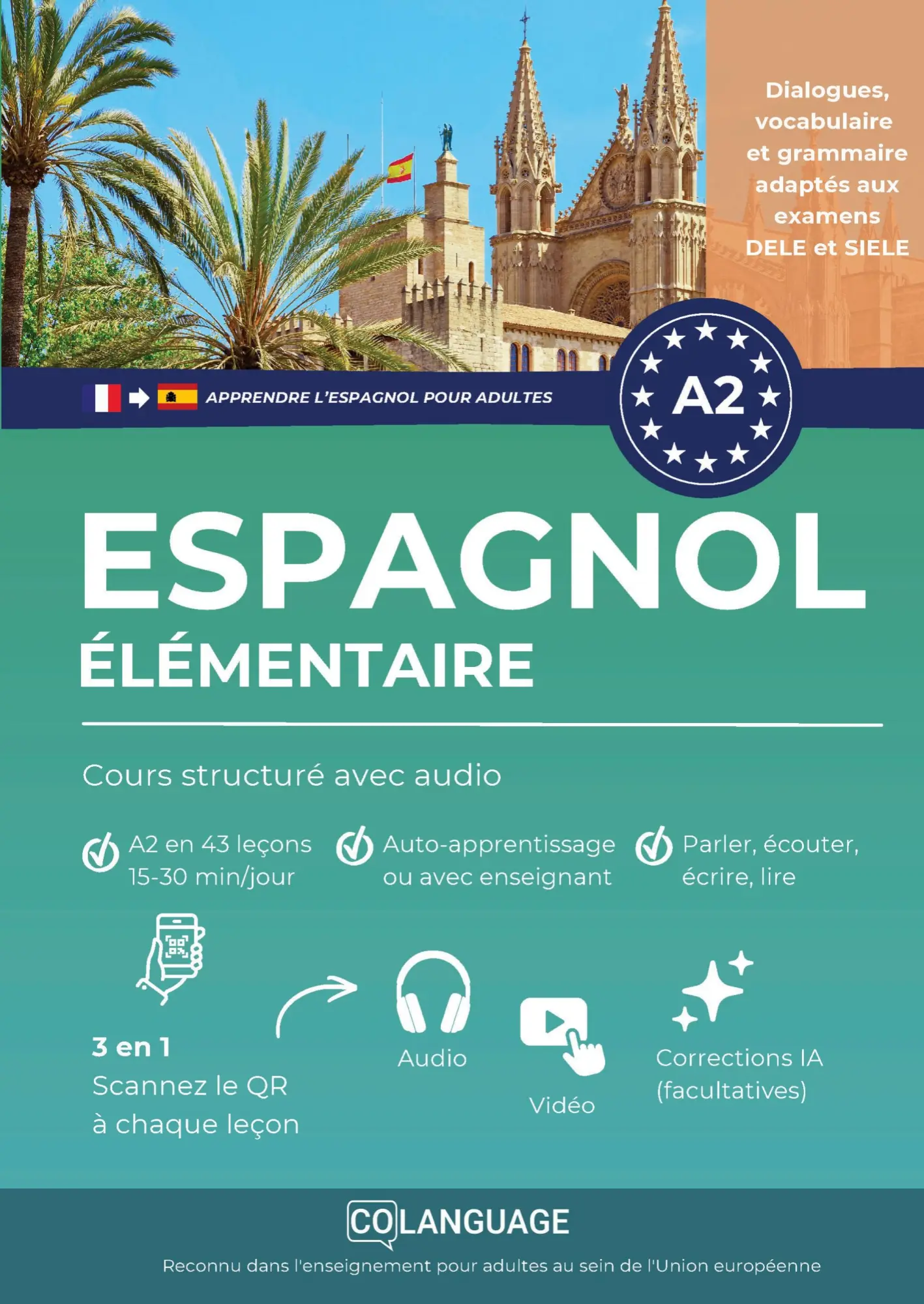 Cover: 9791388253393 | Apprendre l'espagnol A2 élémentaire: Cours structuré avec audio | Buch