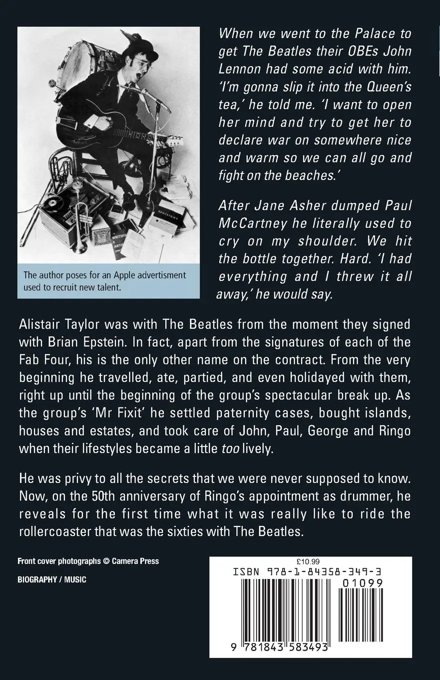 Rückseite: 9781843583493 | With the Beatles | PharicTaylor Alistair Gillibrand | Taschenbuch