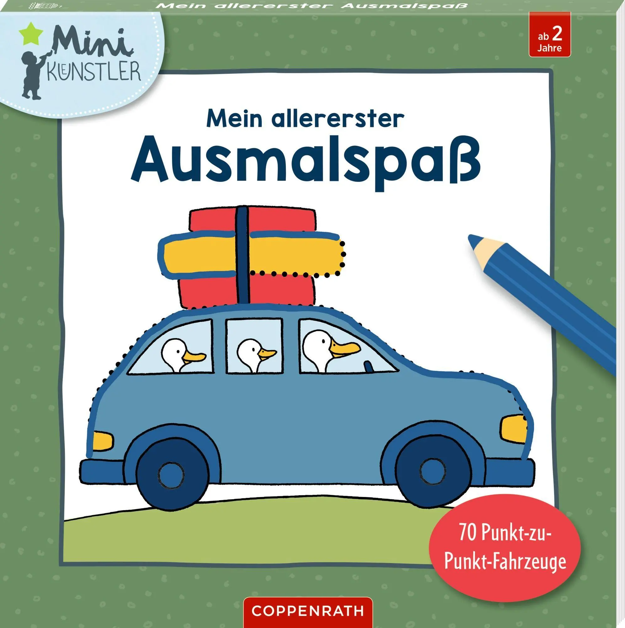 Cover: 9783649653493 | Mein allererster Ausmalspaß | 70 Punkt-zu-Punkt-Fahrzeuge | Maja Bach